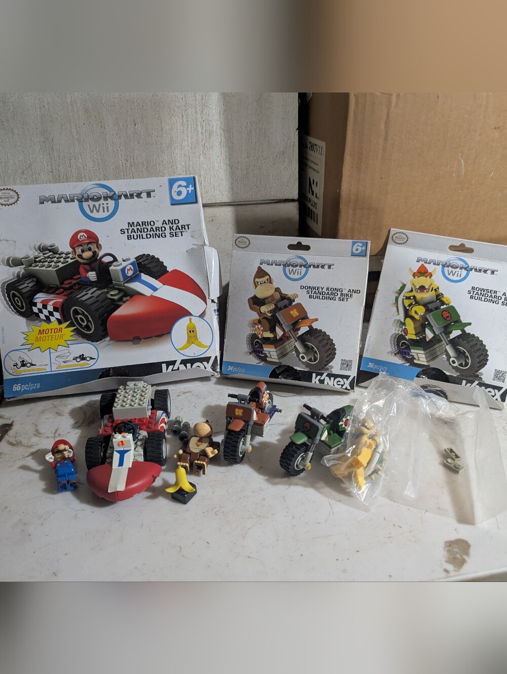 K'NEX Mario Kart Wii Bowser Donkey Kong Standard Bike Mario Standard Kart
